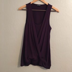Purple sleeveless blouse. Size